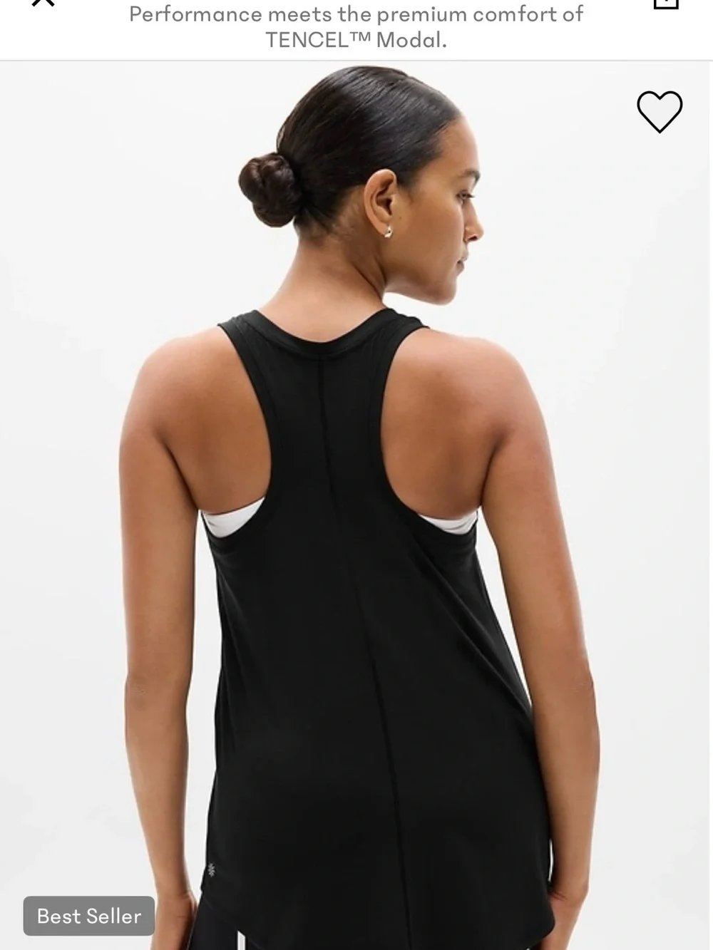 Athleta Black Racerback Performance Tank - Picture 2 of 2